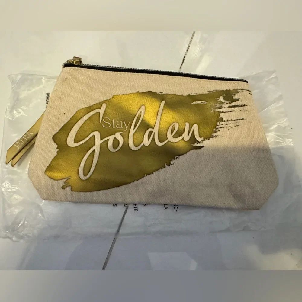 Stay golden cosmetic bag #16